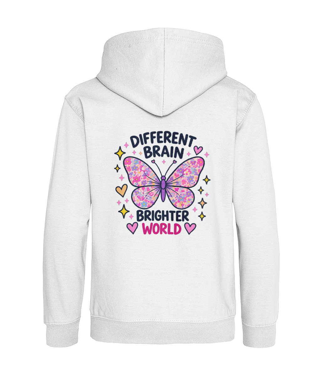 Different Brain, Brighter World – Girls Hoodie
