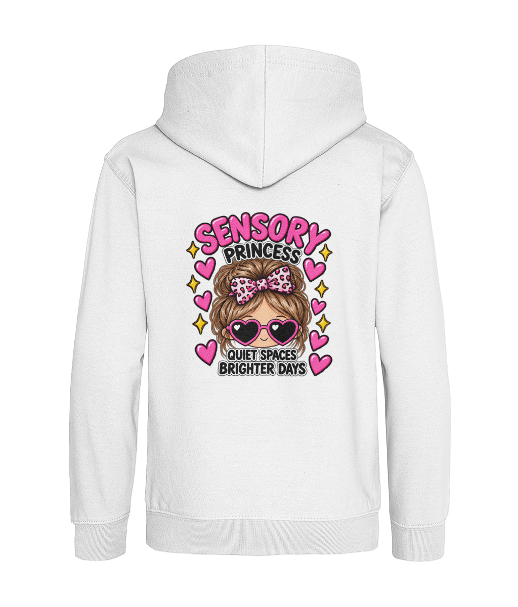 Sensory Princess – Quiet Spaces, Brighter Days – Girls Hoodie