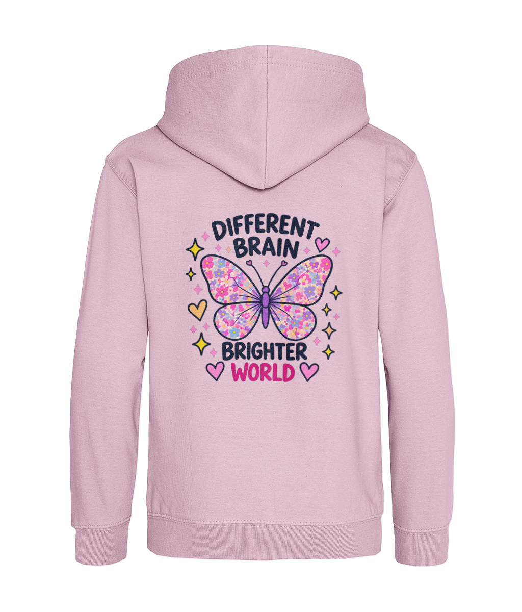 Different Brain, Brighter World – Girls Hoodie