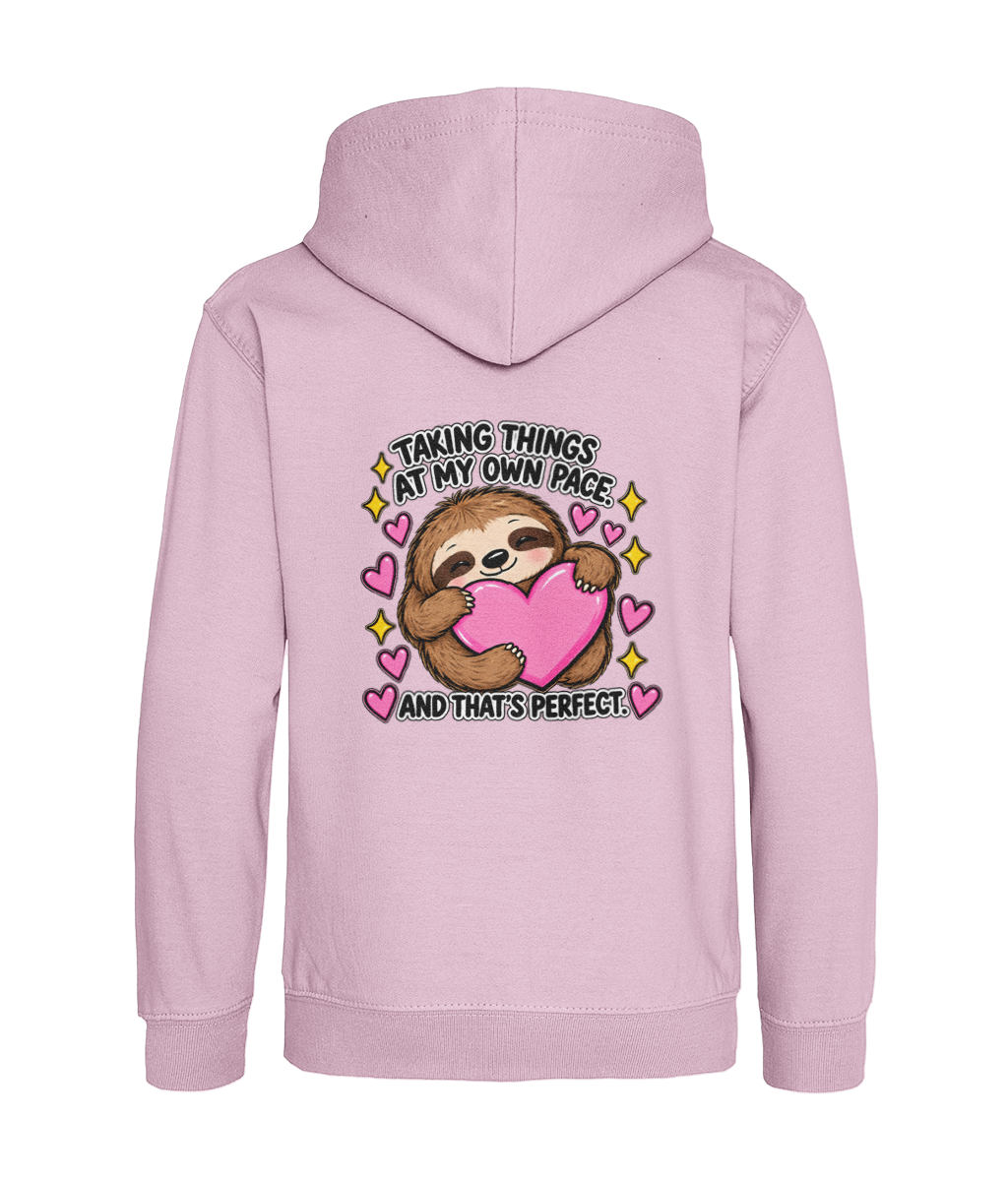 Taking Things at My Own Pace, and That’s Perfect – Girls Hoodie