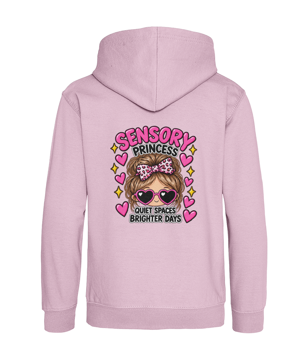 Sensory Princess – Quiet Spaces, Brighter Days – Girls Hoodie