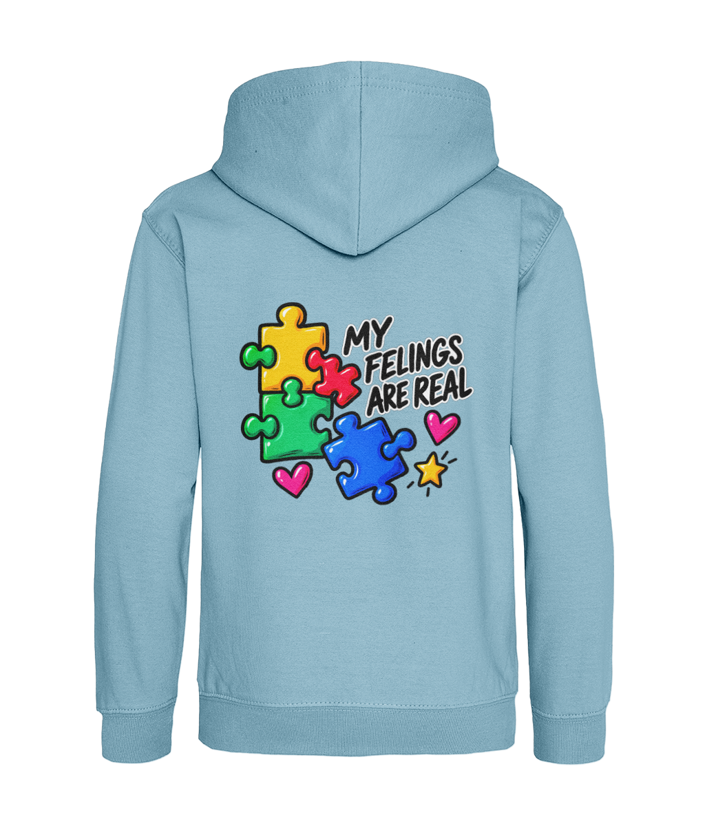 My Feelings Are Real – Ice Blue – back