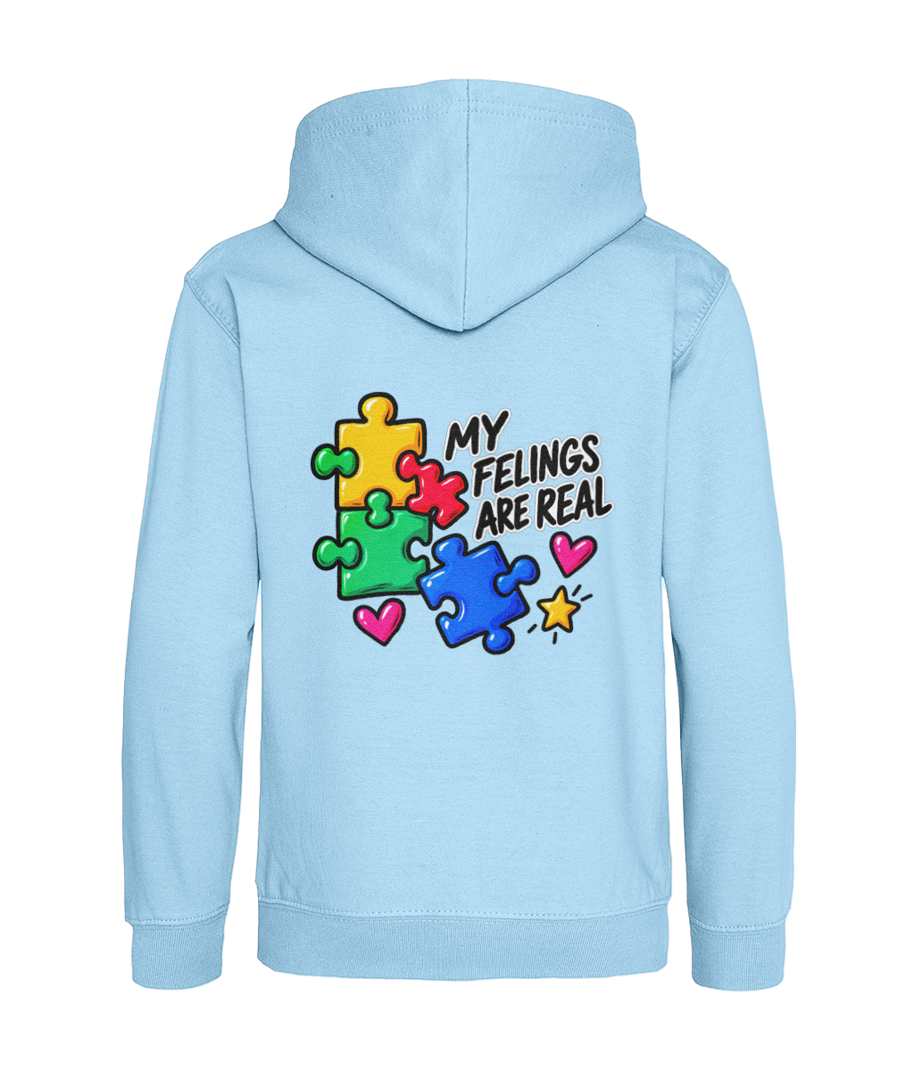 My Feelings Are Real – Sky Blue – back