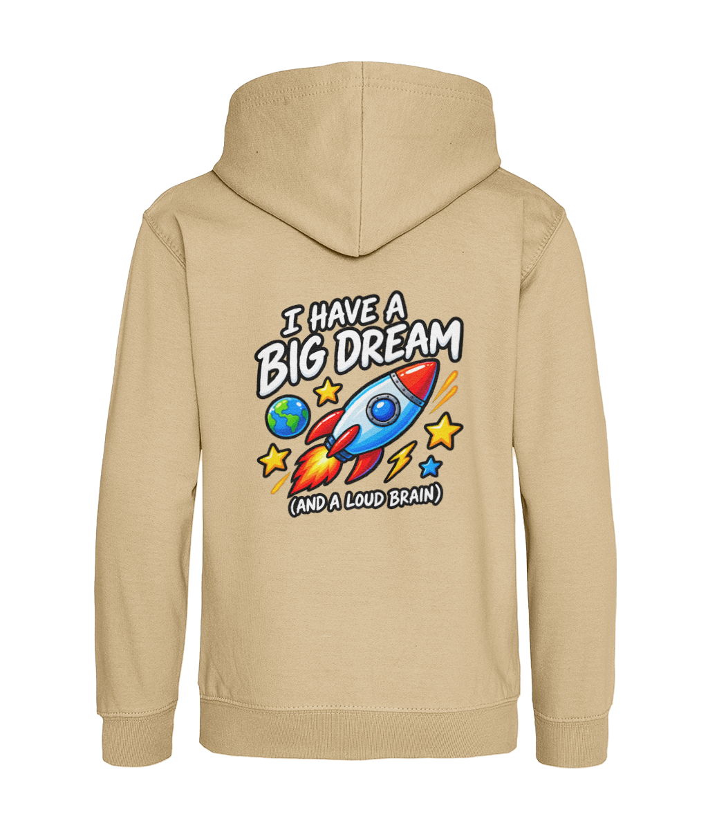I Have a Big Dream (and a Loud Brain) – Desert Sand – back