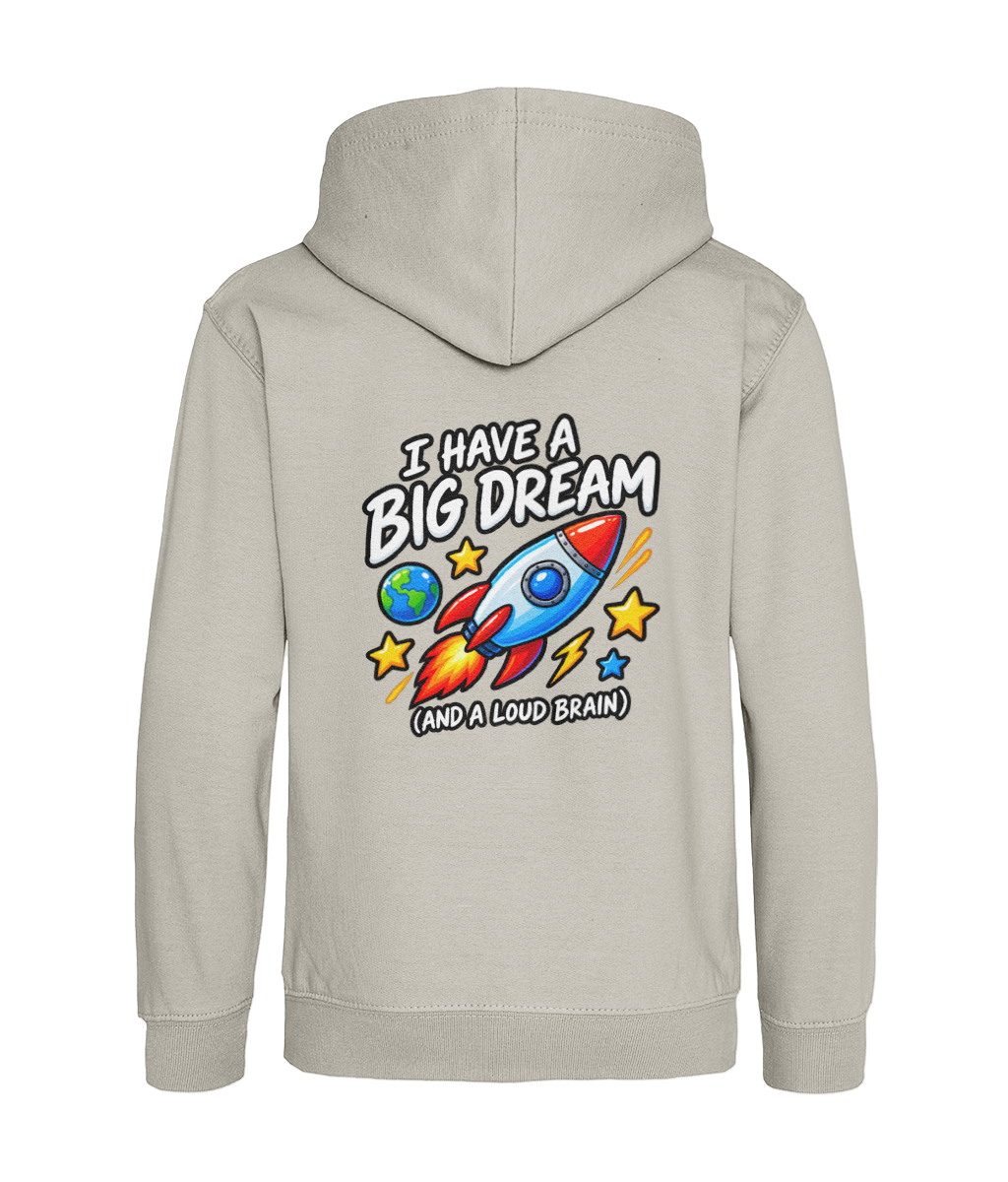 I Have a Big Dream (and a Loud Brain) – Natural Stone – back