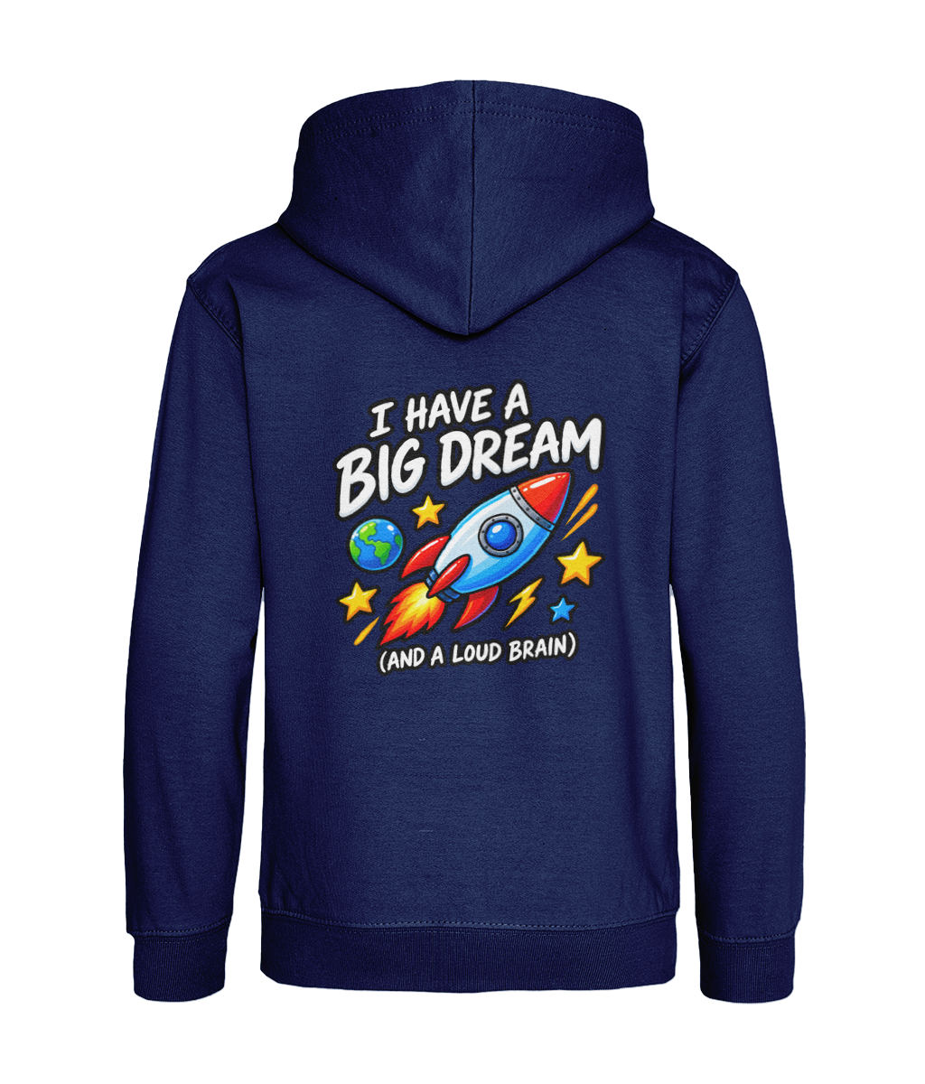 I Have a Big Dream (and a Loud Brain) – Oxford Navy – back