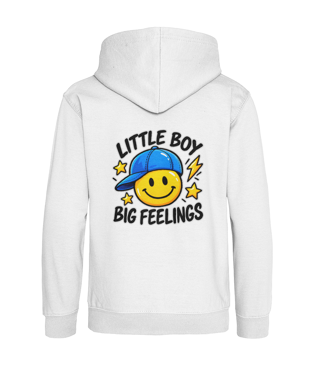 Little Boy, Big Feelings – Arctic White – back