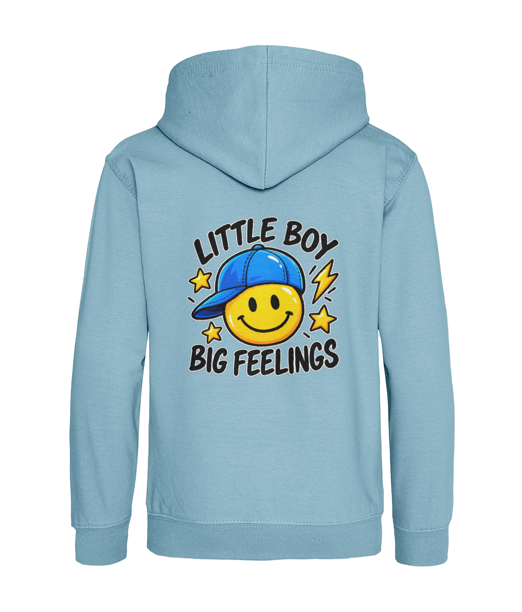 Little Boy, Big Feelings – Ice Blue – back