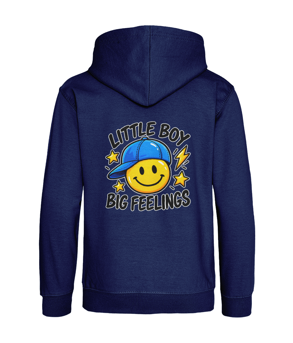Little Boy, Big Feelings – Oxford Navy – back