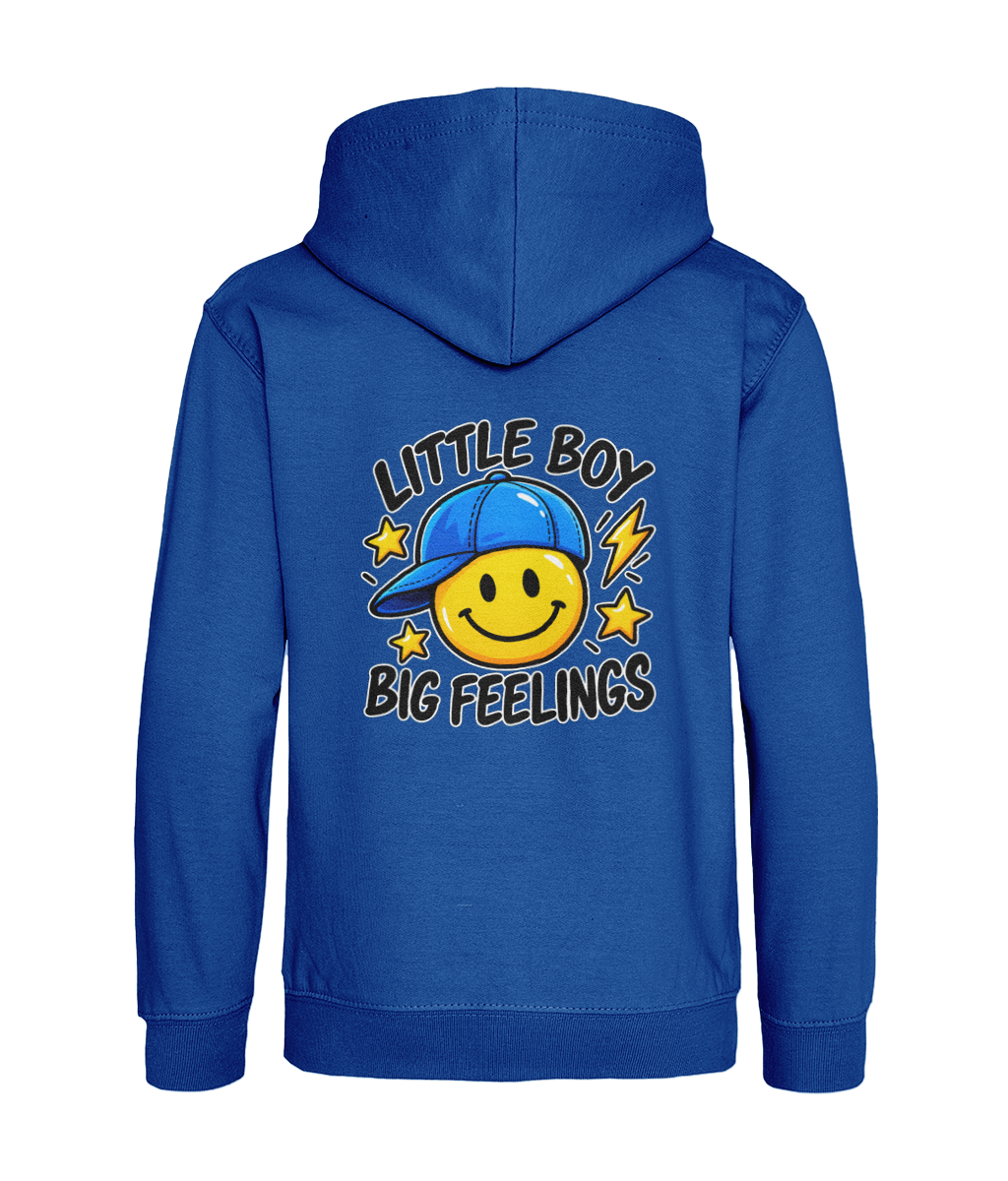 Little Boy, Big Feelings – Royal Blue – back