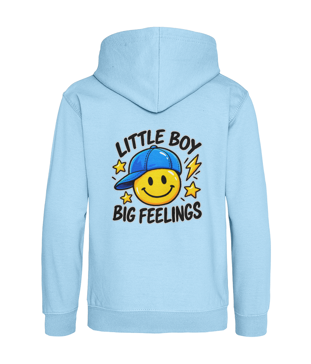 Little Boy, Big Feelings – Sky Blue – back