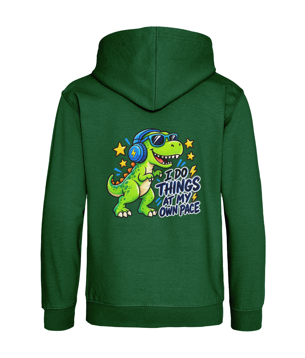 I Do Things at My Own Pace – Bottle Green – back