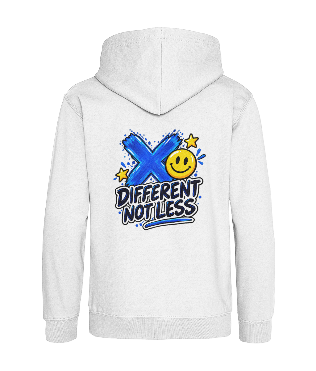 Different Not Less – Arctic White – back