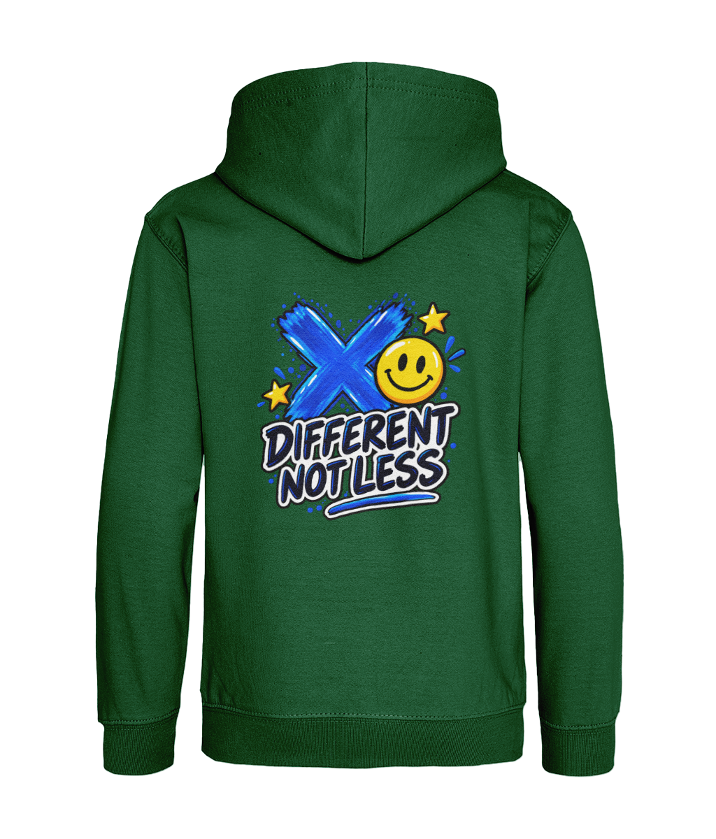 Different Not Less – Bottle Green – back