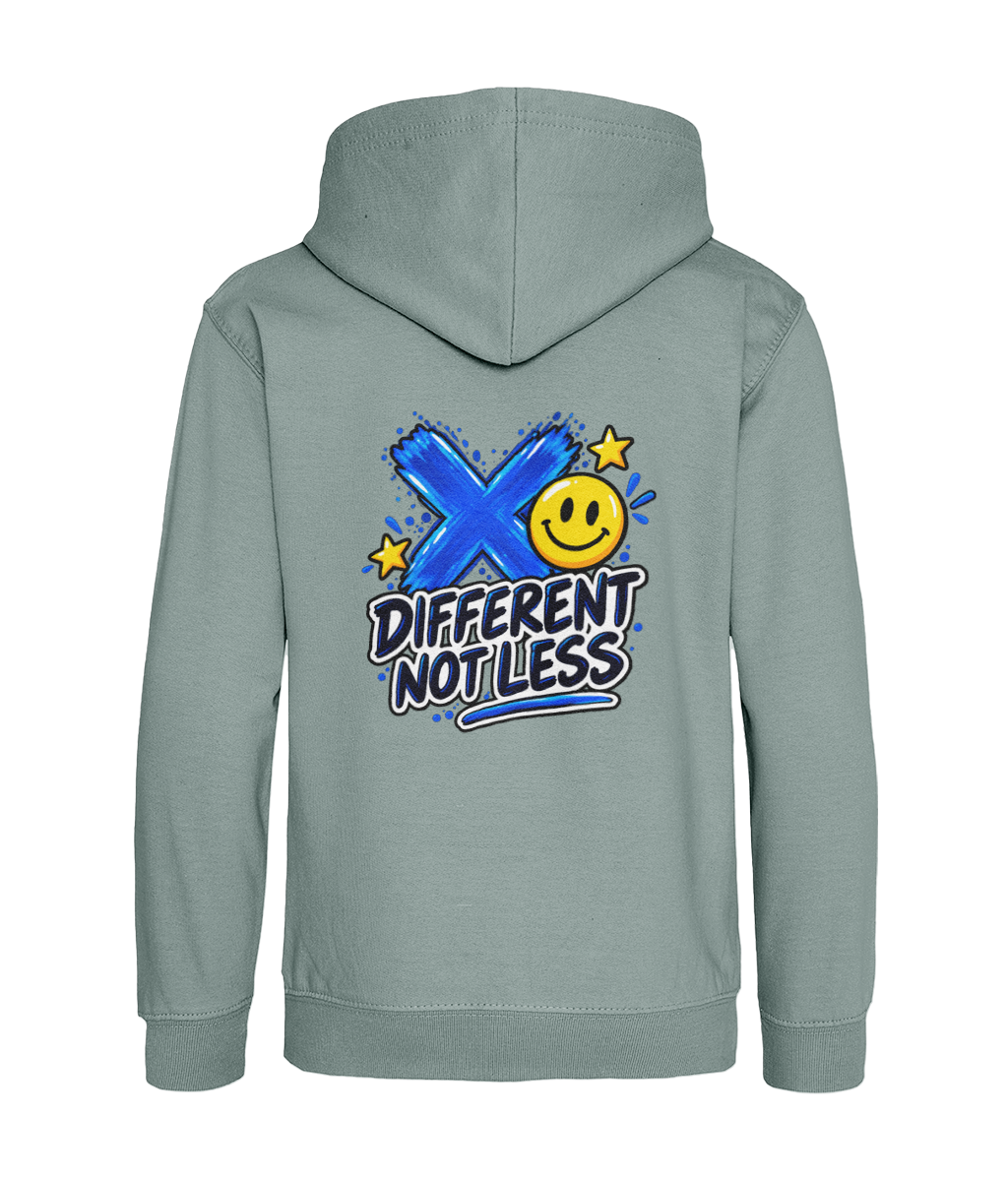 Different Not Less – Dusty Green – back