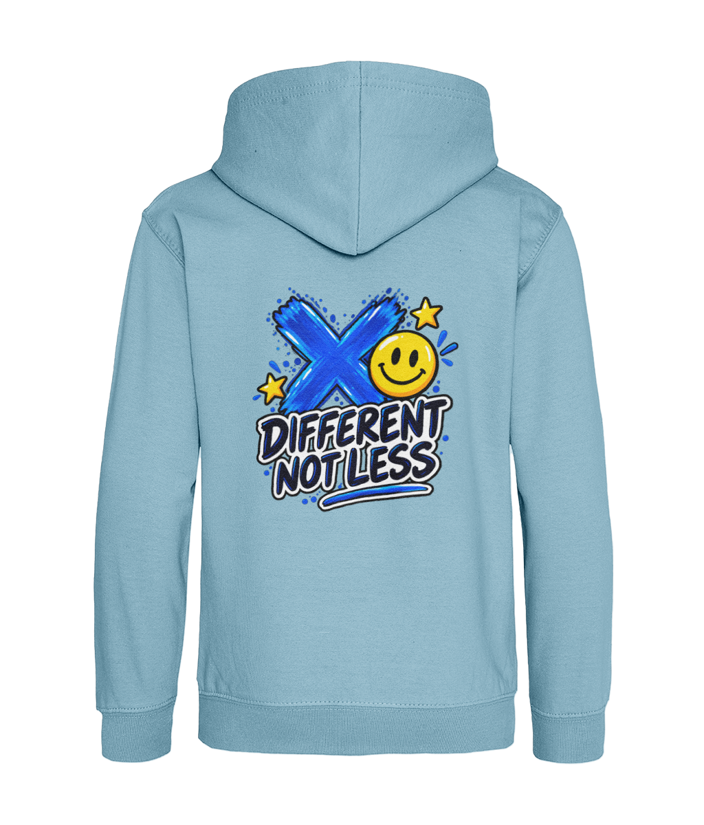 Different Not Less – Ice Blue – back