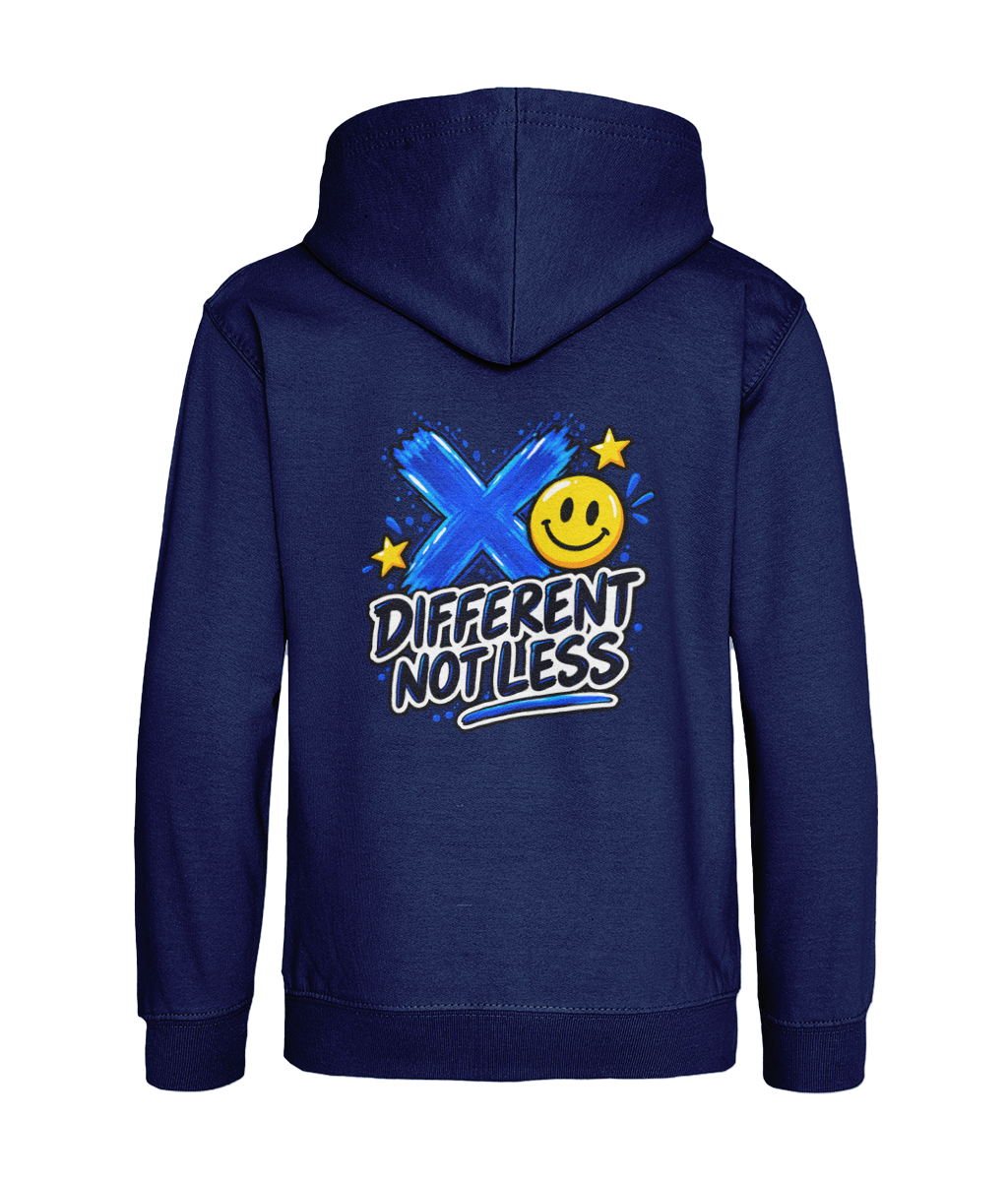 Different Not Less – Oxford Navy – back