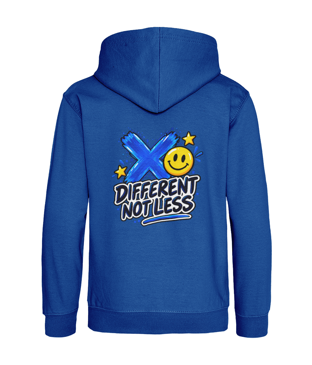 Different Not Less – Royal Blue – back