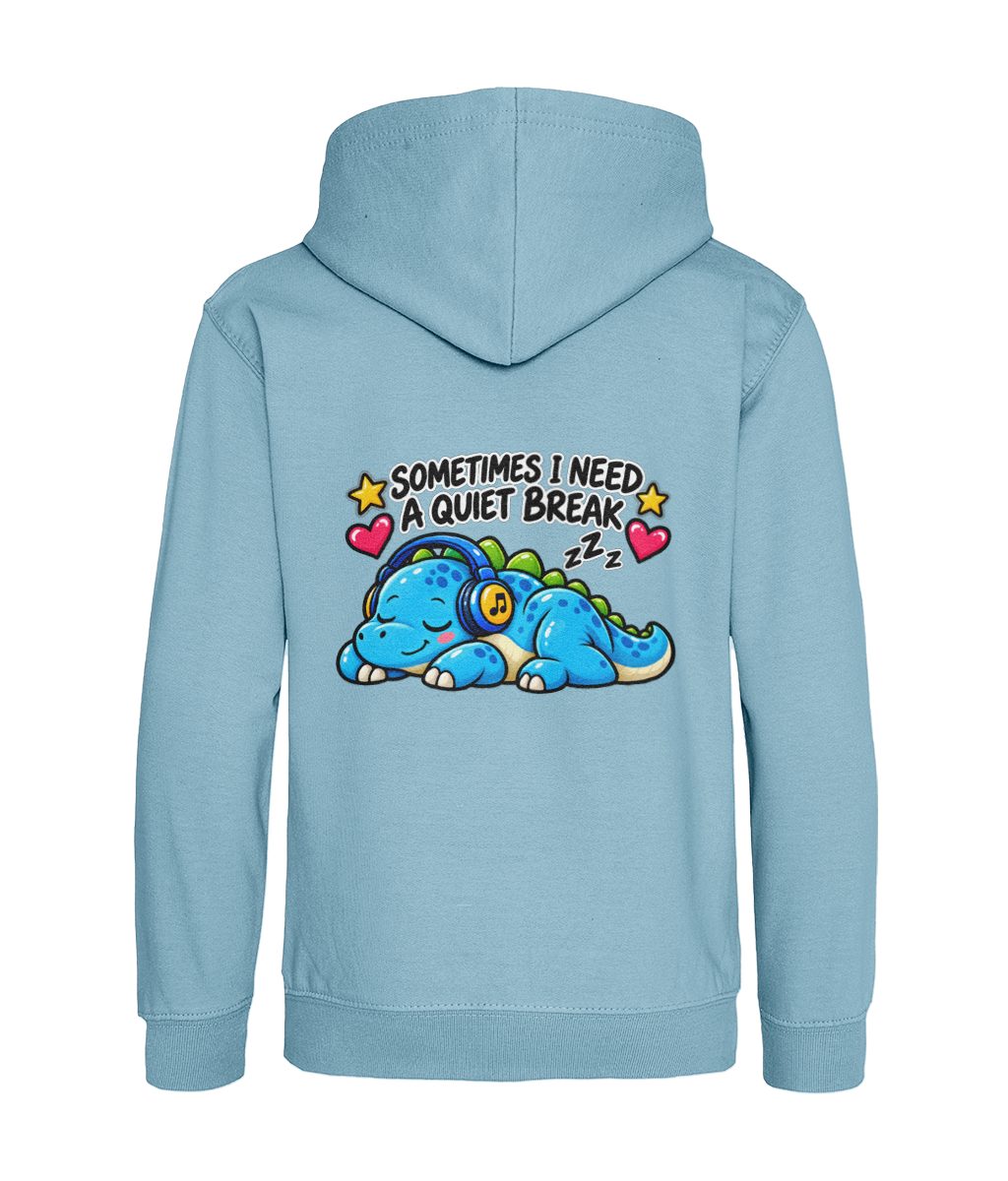 Sometimes I Need a Quiet Break – Ice Blue – back