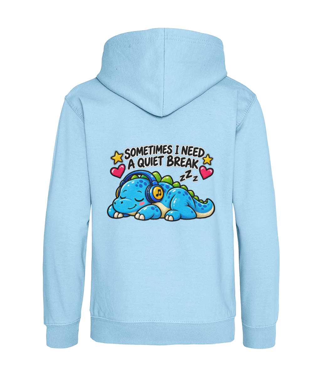 Sometimes I Need a Quiet Break – Sky Blue – back