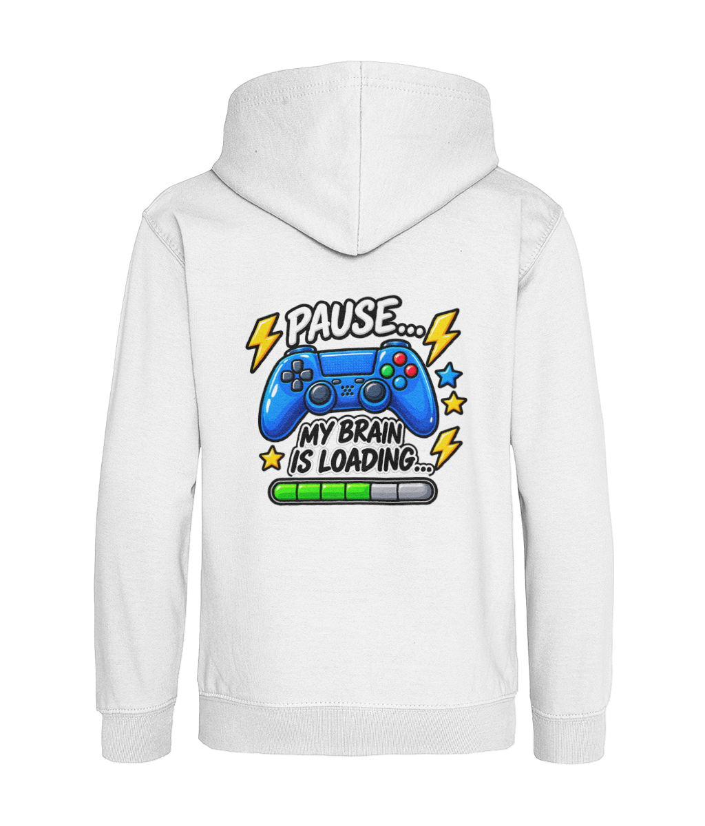 Pause… My Brain Is Loading… – Arctic White – back