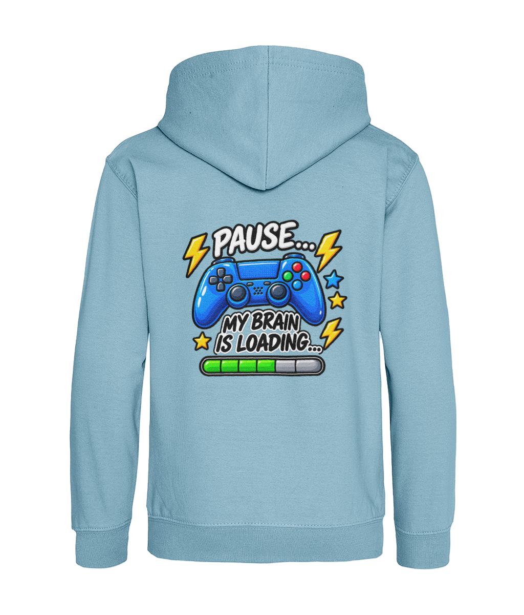 Pause… My Brain Is Loading… – Ice Blue – back