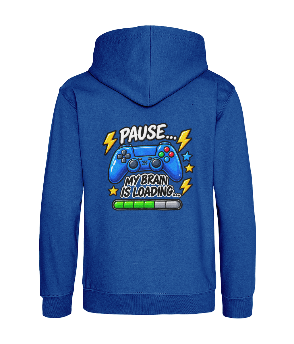 Pause… My Brain Is Loading… – Royal Blue – back