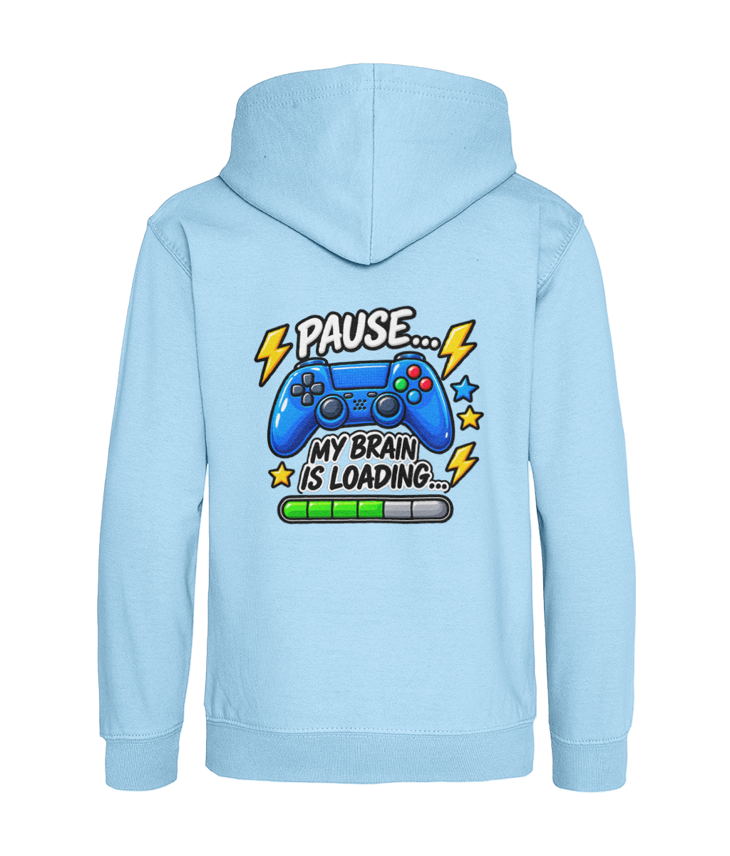 Pause… My Brain Is Loading… – Sky Blue – back