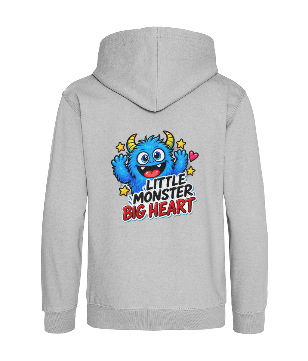Little Monster Big Heart – Heather Grey – back