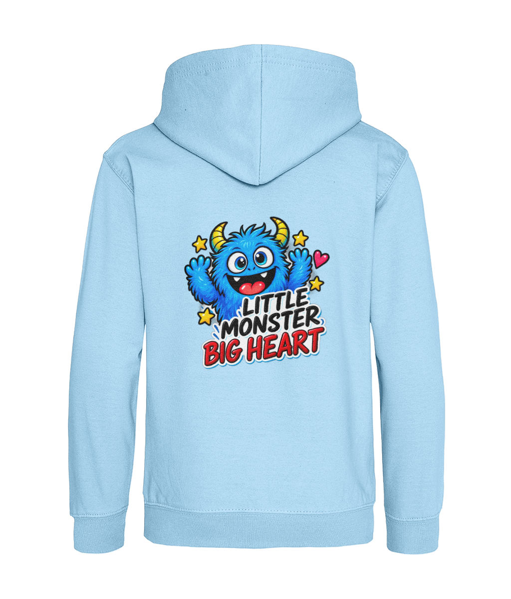 Little Monster Big Heart – Sky Blue – back