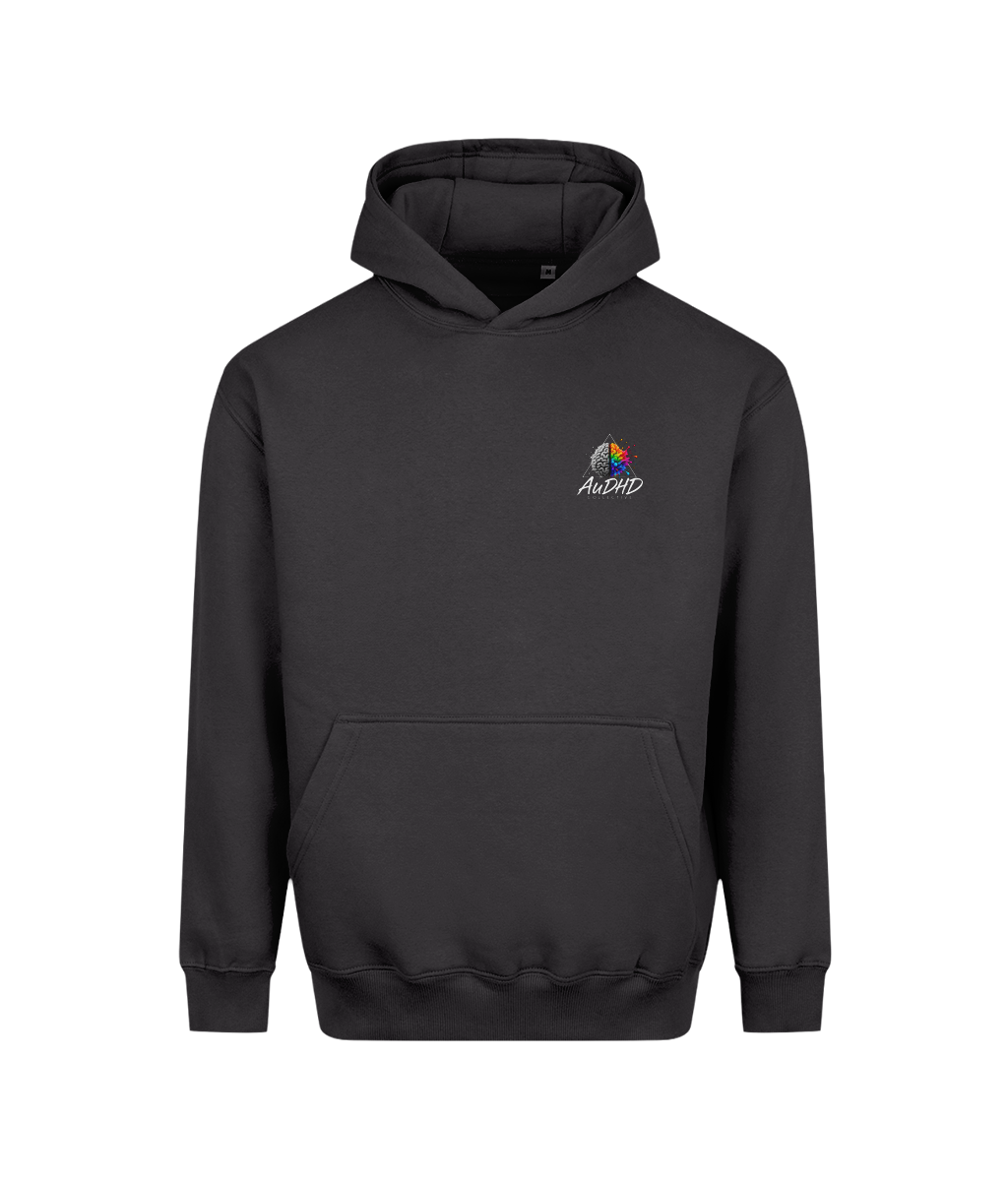 Built for the Hard Days – SEN Dad Hoodie, Solid Charcoal, DTF front
