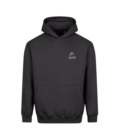 Built for the Hard Days – SEN Dad Hoodie, Solid Charcoal, DTF front