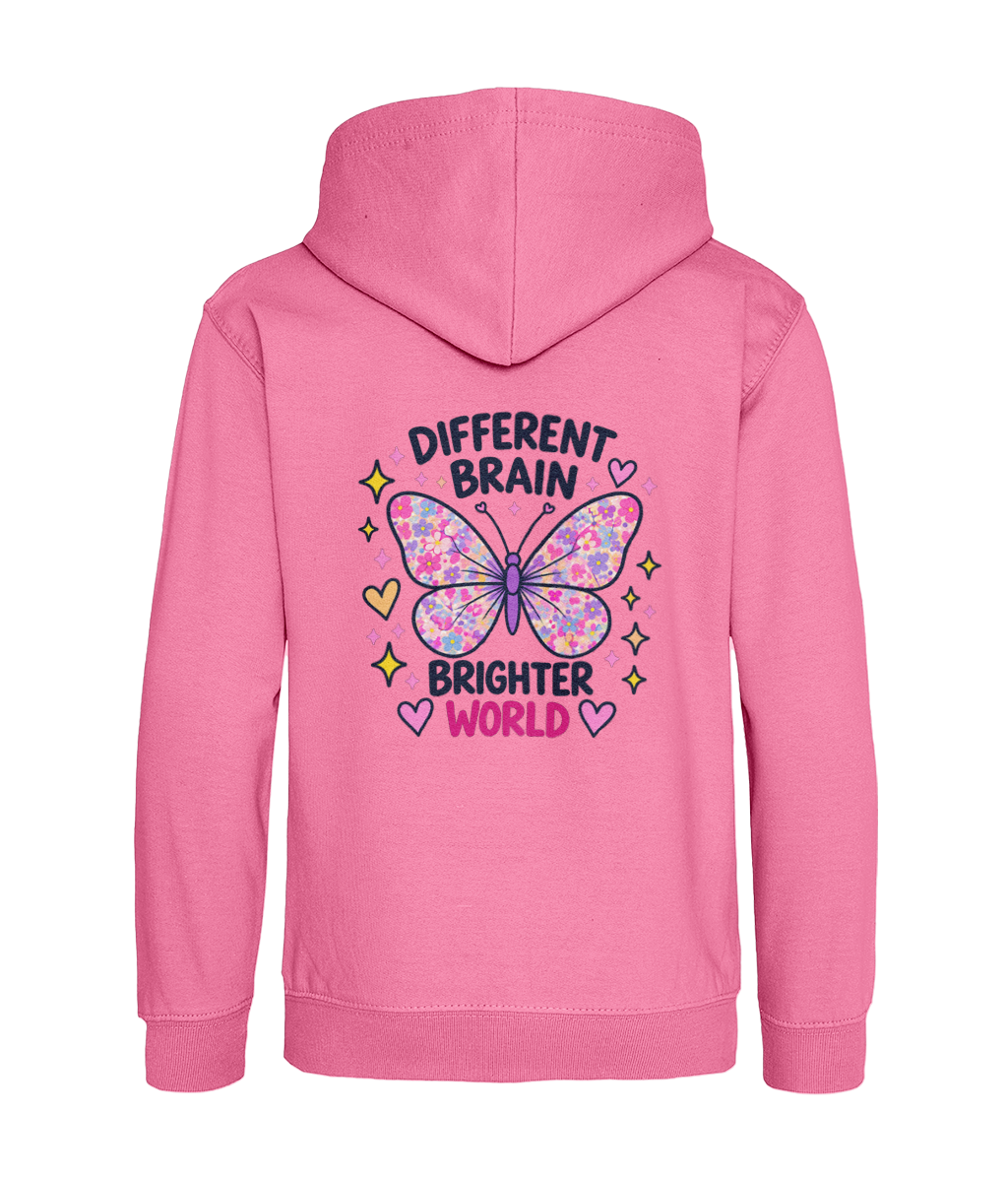 Different Brain, Brighter World – Girls Hoodie