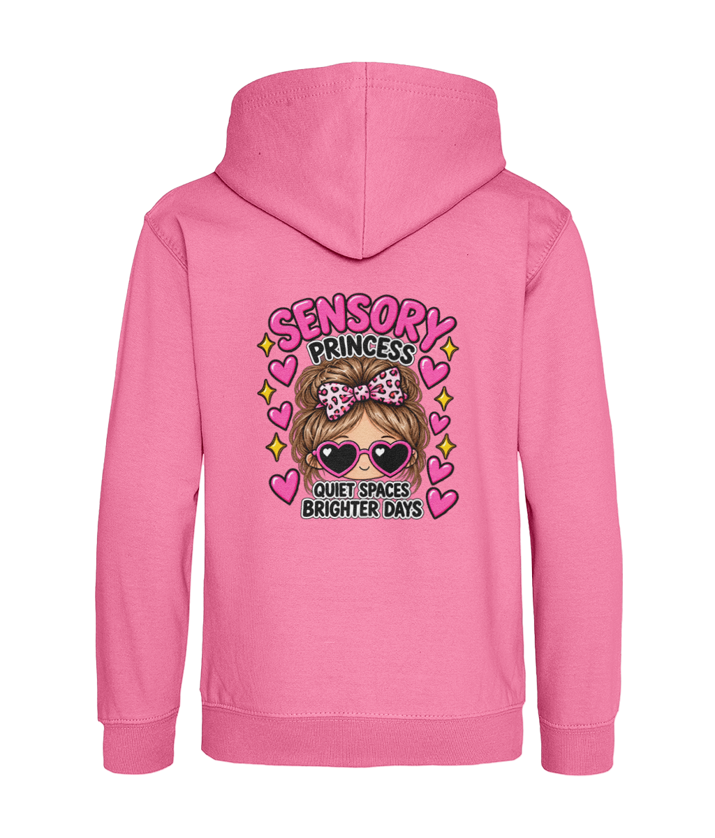 Sensory Princess – Quiet Spaces, Brighter Days – Girls Hoodie