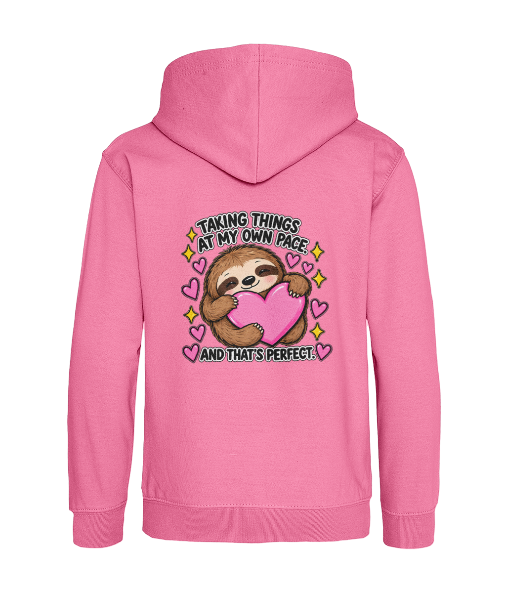 Taking Things at My Own Pace, and That’s Perfect – Girls Hoodie