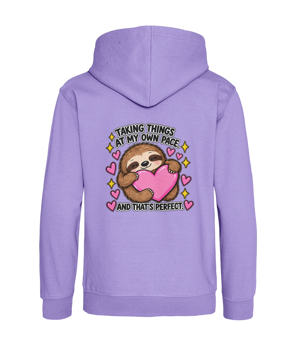 Taking Things at My Own Pace, and That’s Perfect – Girls Hoodie