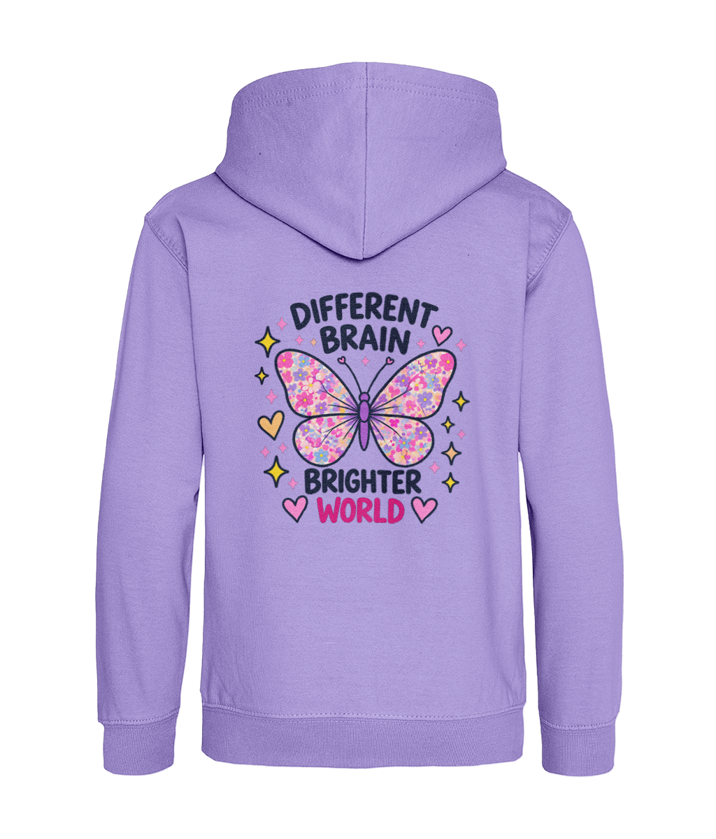 Different Brain, Brighter World – Girls Hoodie