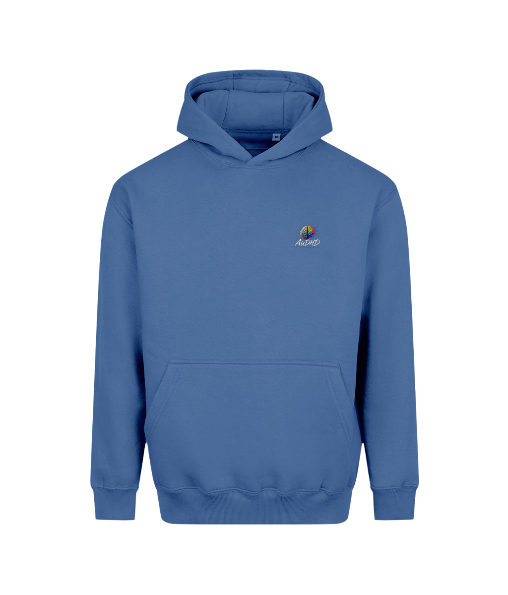 Do Not Skip | Teen Boys Vision Heavyweight Hoodie, Atlantic Blue, DTF front