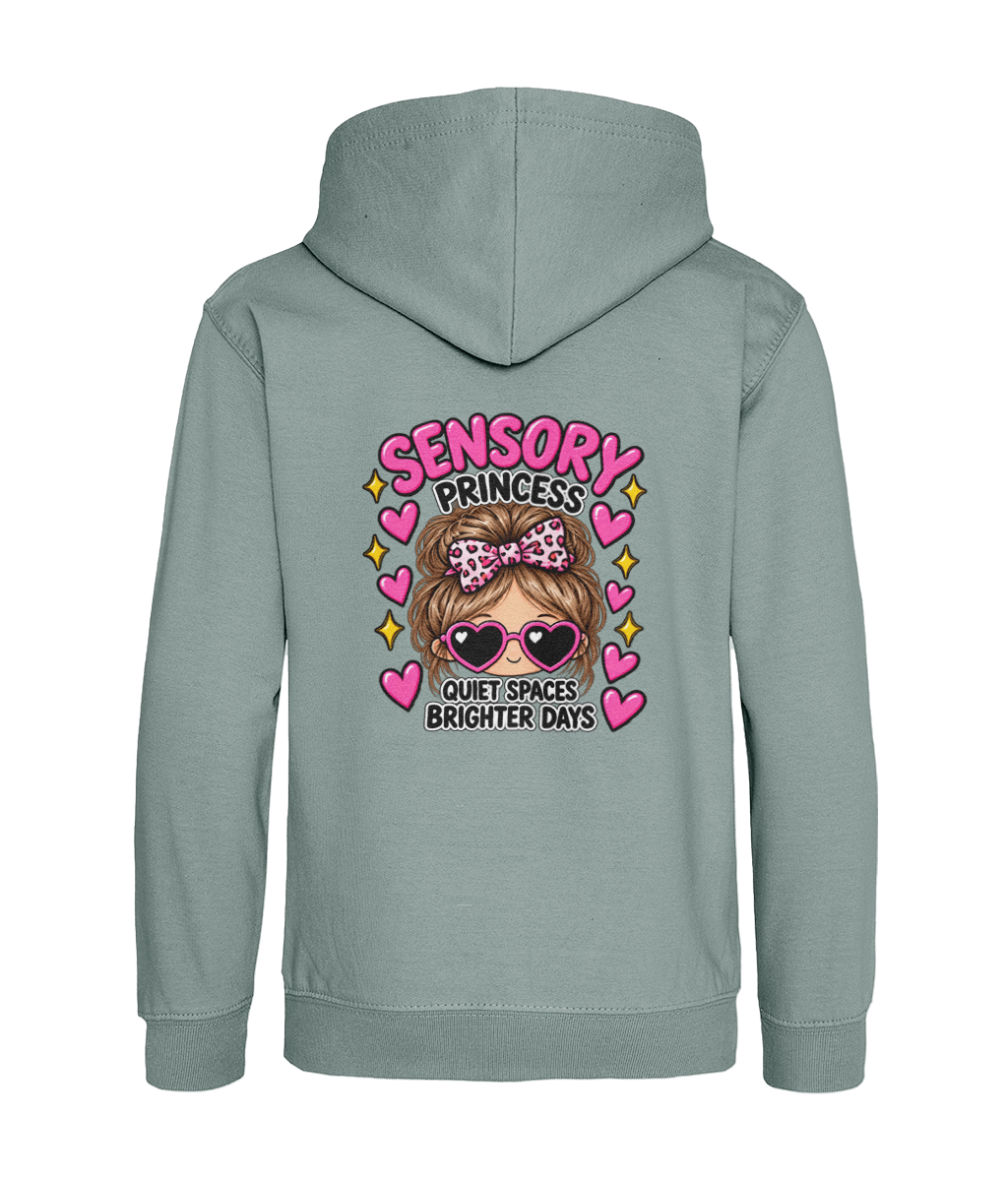 Sensory Princess – Quiet Spaces, Brighter Days – Girls Hoodie
