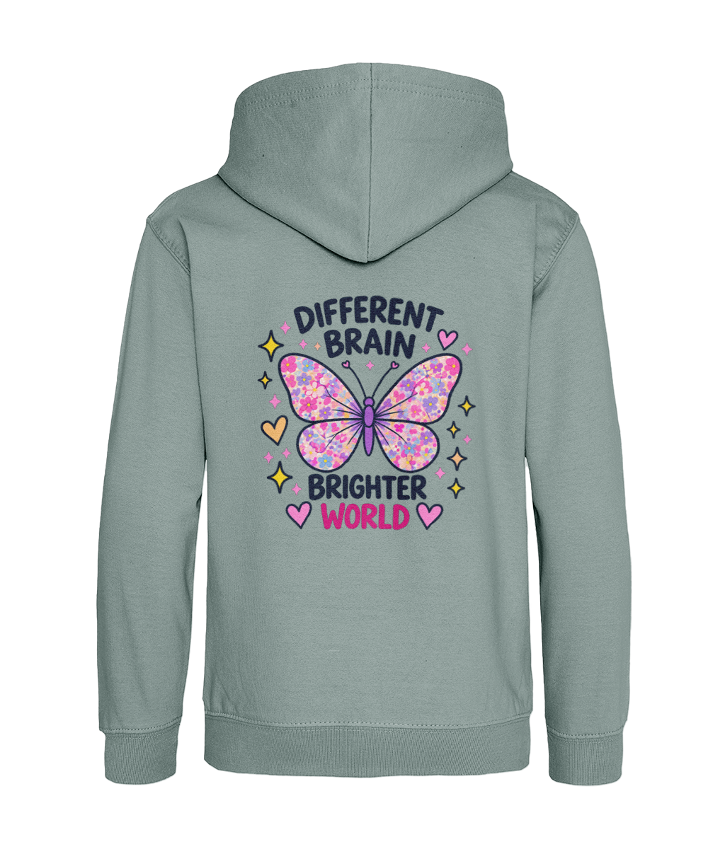 Different Brain, Brighter World – Girls Hoodie