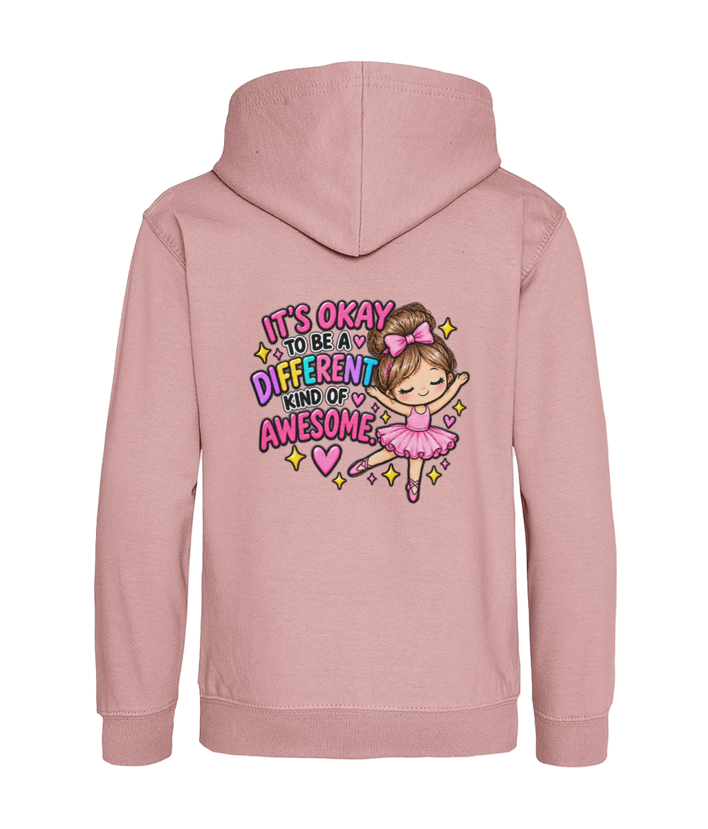 It’s Okay to Be a Different Kind of Awesome – Girls Hoodie