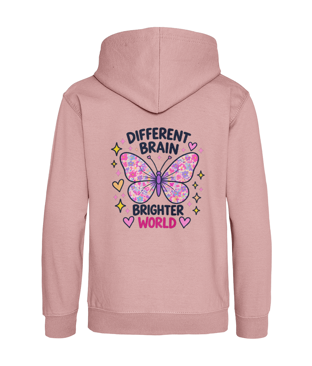 Different Brain, Brighter World – Girls Hoodie