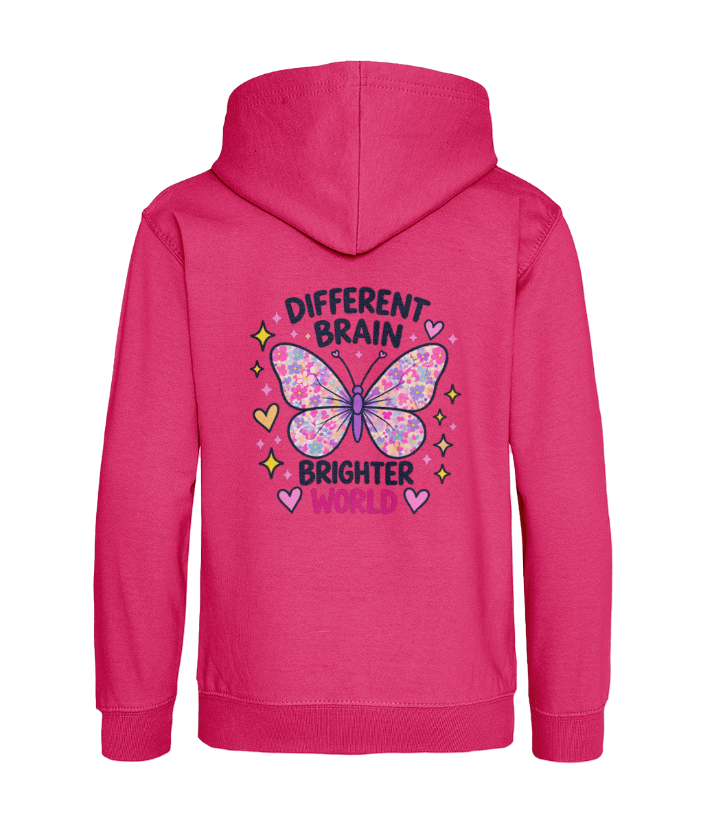 Different Brain, Brighter World – Girls Hoodie