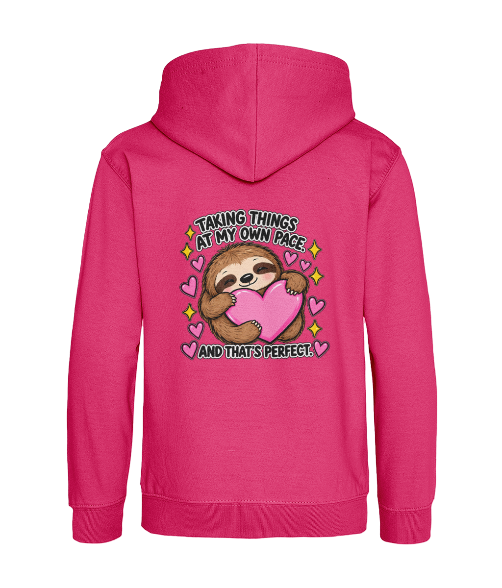 Taking Things at My Own Pace, and That’s Perfect – Girls Hoodie