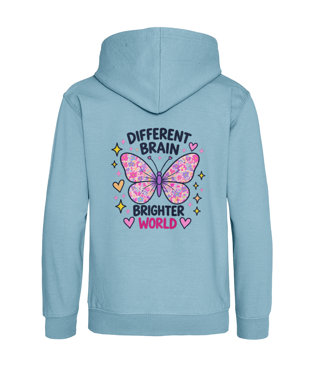 Different Brain, Brighter World – Girls Hoodie