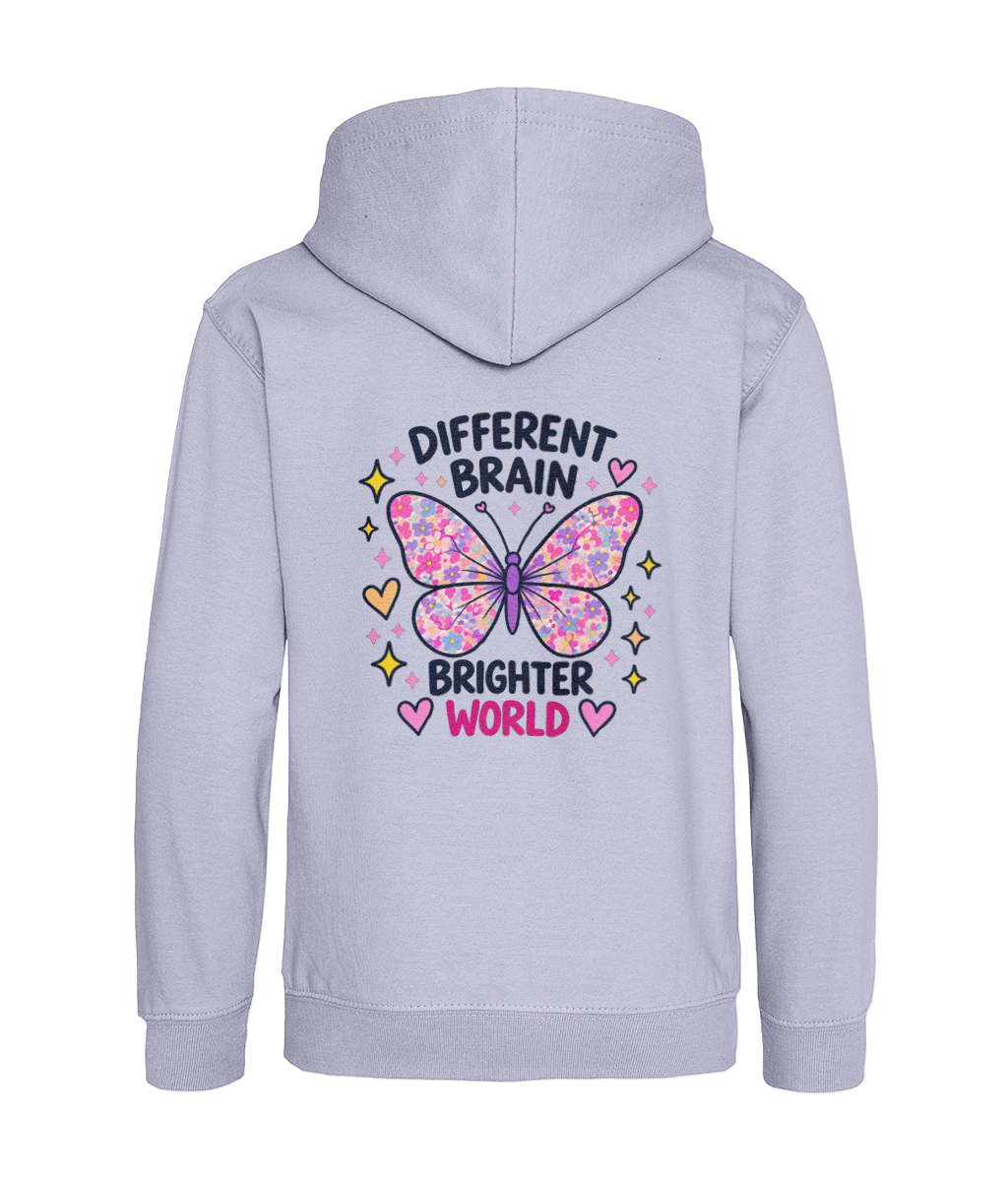 Different Brain, Brighter World – Girls Hoodie