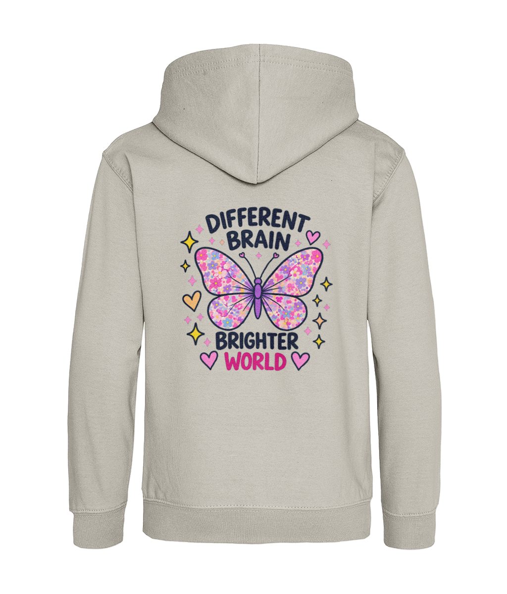 Different Brain, Brighter World – Girls Hoodie