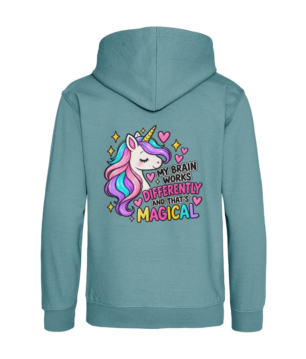 My Brain Works Differently and That’s Magical – Girls Hoodie