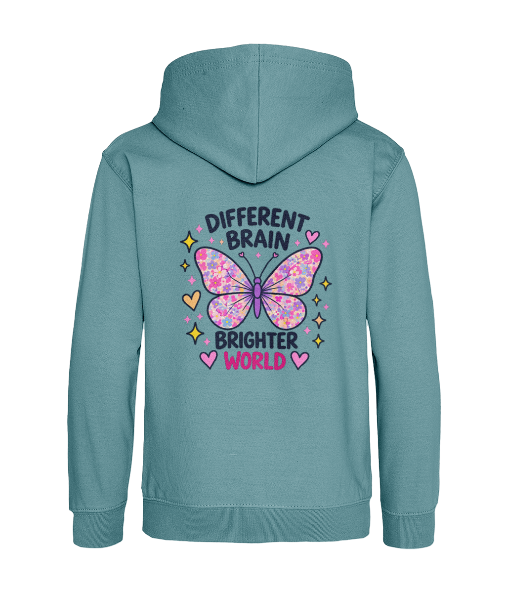 Different Brain, Brighter World – Girls Hoodie