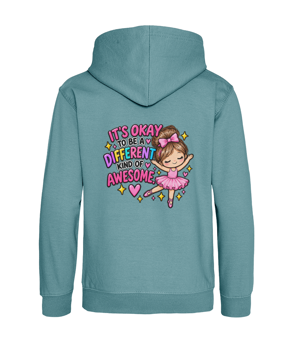 It’s Okay to Be a Different Kind of Awesome – Girls Hoodie